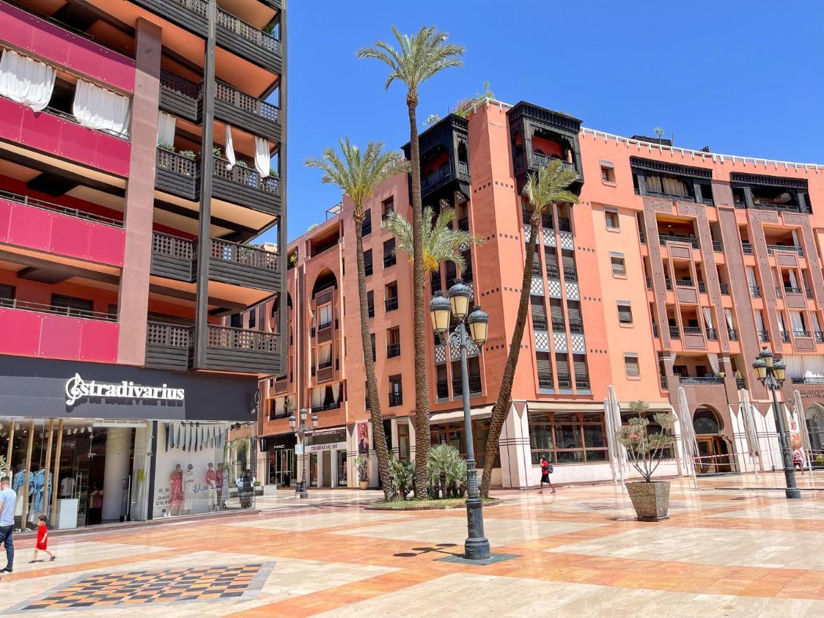 Appartement Haut Standing Gueliz Plaza Avec Vue Marrakesh Exterior foto