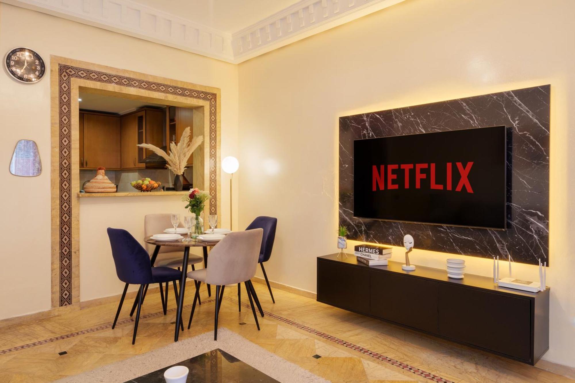 Appartement Haut Standing Gueliz Plaza Avec Vue Marrakesh Exterior foto